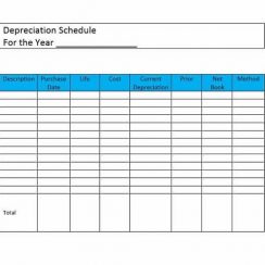 11 Depreciation Schedule Example Free