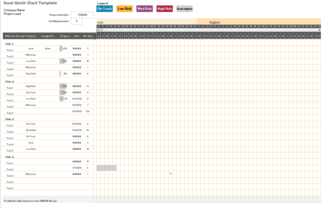 Tracking Chart Template