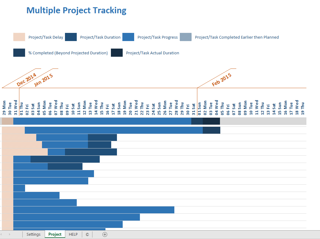 Multiple Project Tracking