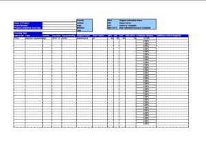 project tracking template excel