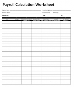 19 Free Payroll Templates And Functions For Your Business - Calypso Tree