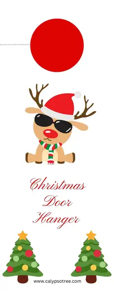 Christmas Door Hanger Template