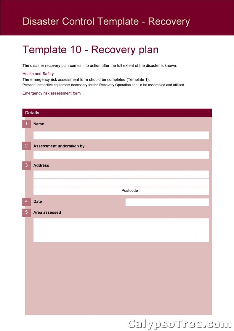 Disaster Recovery Plan Template 16