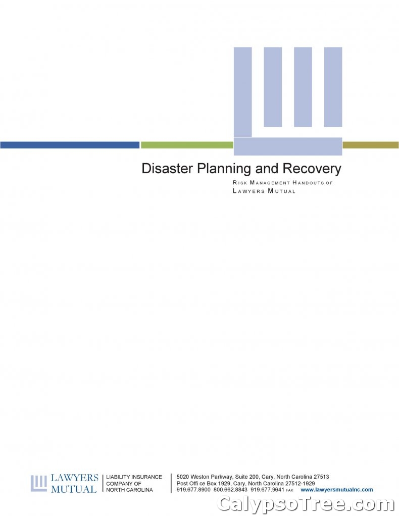 Disaster Recovery Plan Template 27