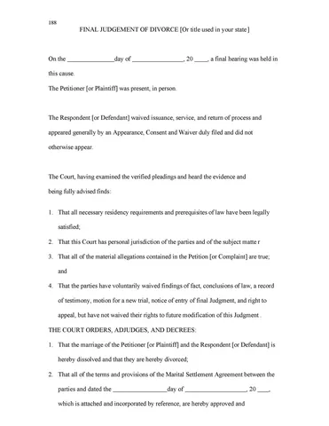 Free Divorce Papers Printable 02