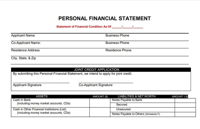 Free Personal Financial Statement Examples and Templates to Secure Your Finance