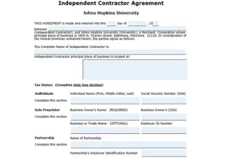 17 Free Example of an Independent Contractor Agreement Template Word & PDF