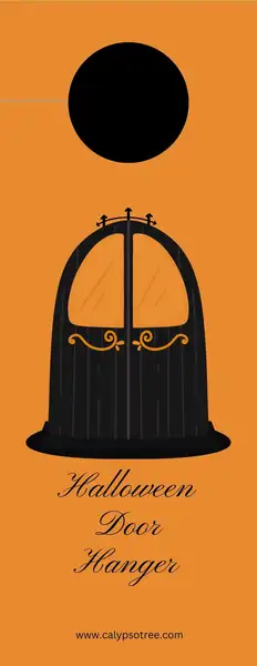 Halloween Door Hanger Template