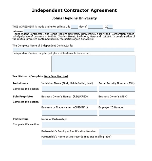 Independent Contractor Agreement PDF