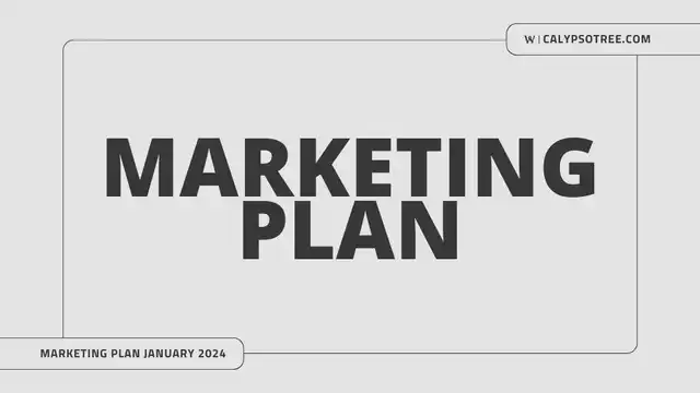 Modern Basic Marketing Plan Template Examples