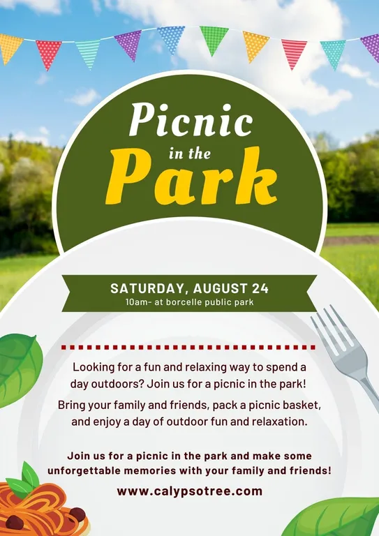 Picnic in the park templates