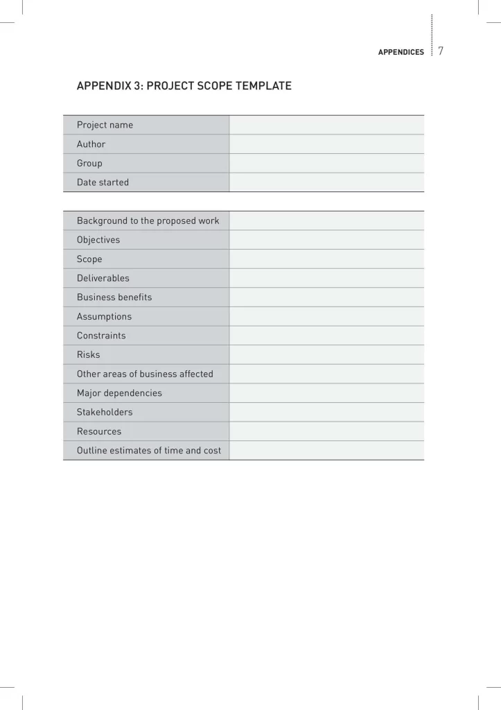 Project Scope Statement Examples 06