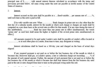 Free Promissory Note Template (20 Plus Amazing Example)