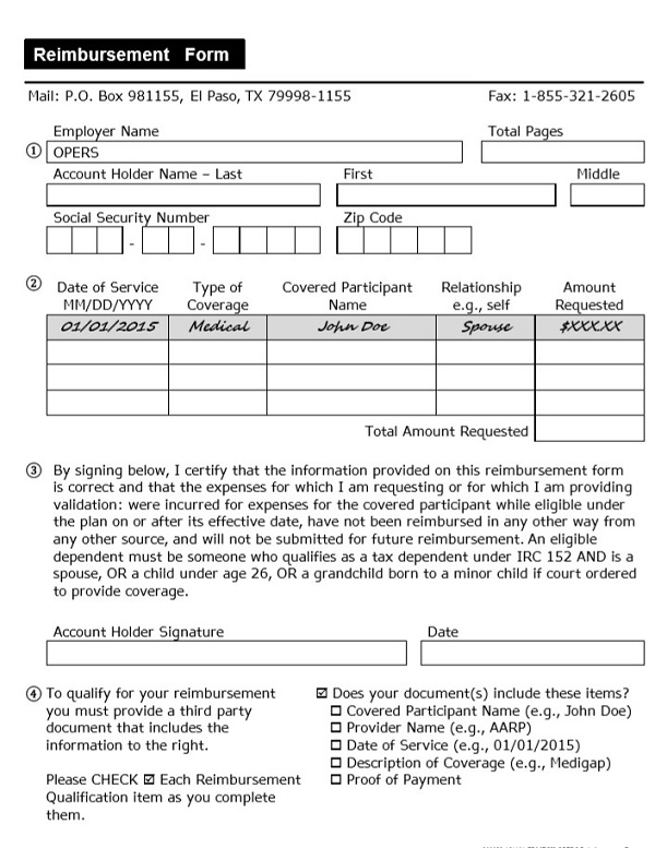 Reimbursement Form PDF