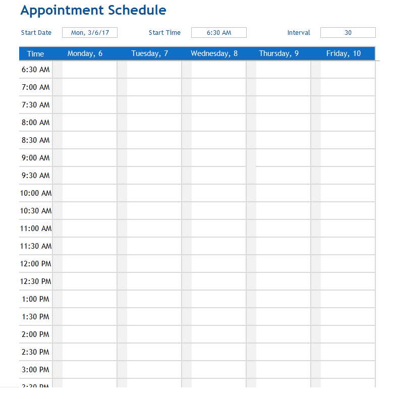 Creating 20 Appointment Schedule To Save Up Your Time - Calypso Tree