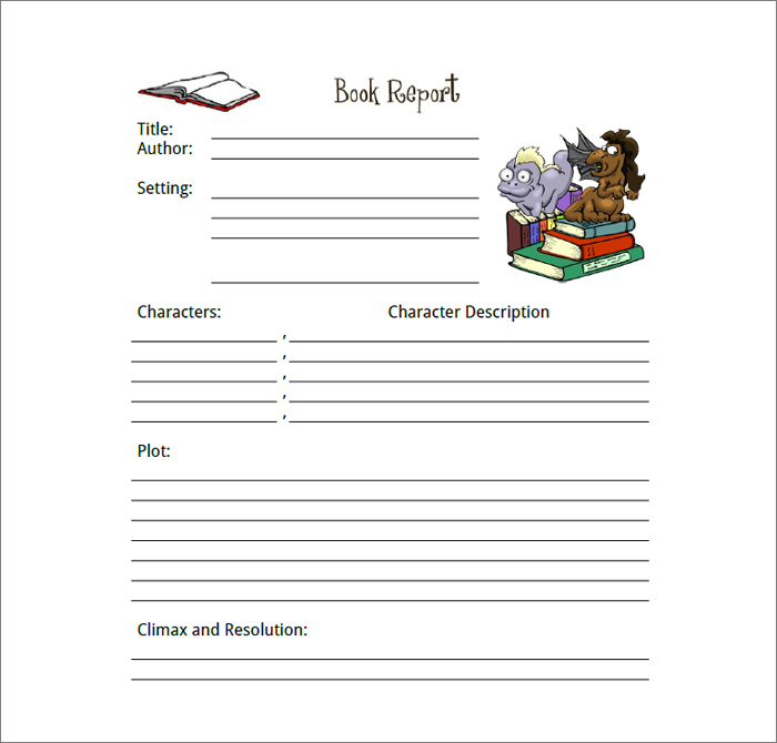 Book Report Template