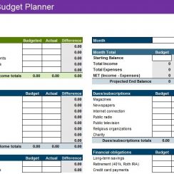 5 Free Make Budget Worksheets