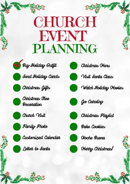 Church Event Planning Template 424 600