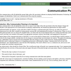 Communication Plans (6 Free Example)
