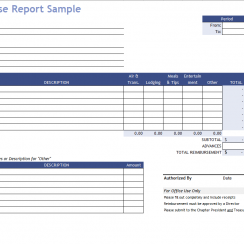 20 Plus Expense Report Template Free Download