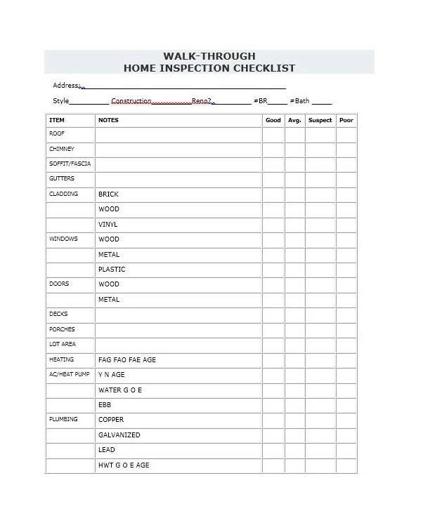 Home Inspection Checklist 04