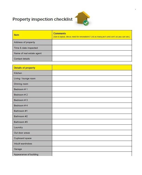 Professional Home Inspection Checklist Professional Home Inspection Checklist