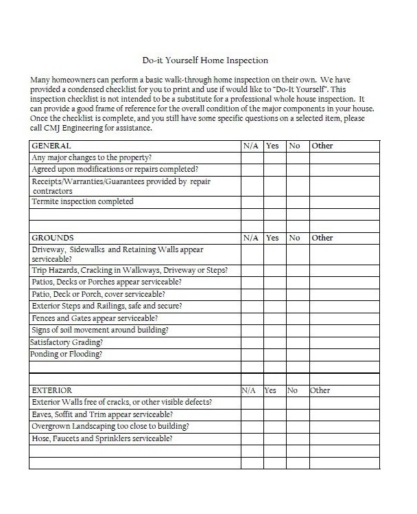 Home Inspection Checklist 10