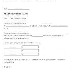 Income Verification Letters (10 Amazing Template & Example)