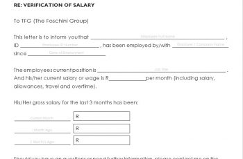 Income Verification Letters (10 Amazing Template & Example)