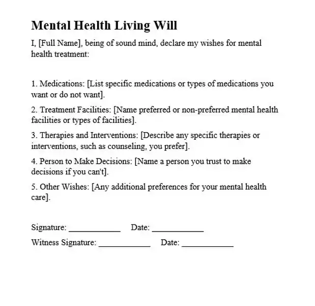 Mental Health Living Will 619 600
