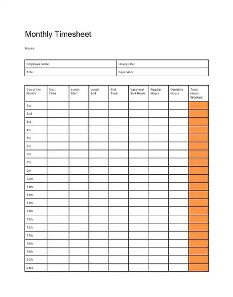 Monthly timesheet templates 472 600