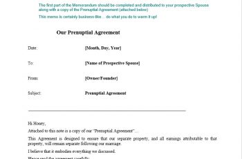 Prenuptial Agreement (5 Free Sample & Template)