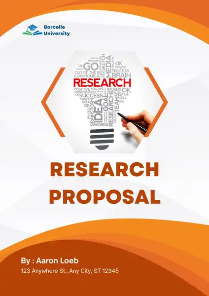 Research Project Proposal Templates 424 600
