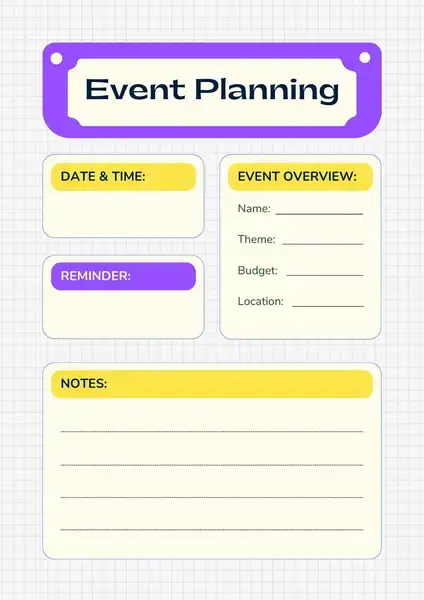 Sample Event Planning Template 424 600