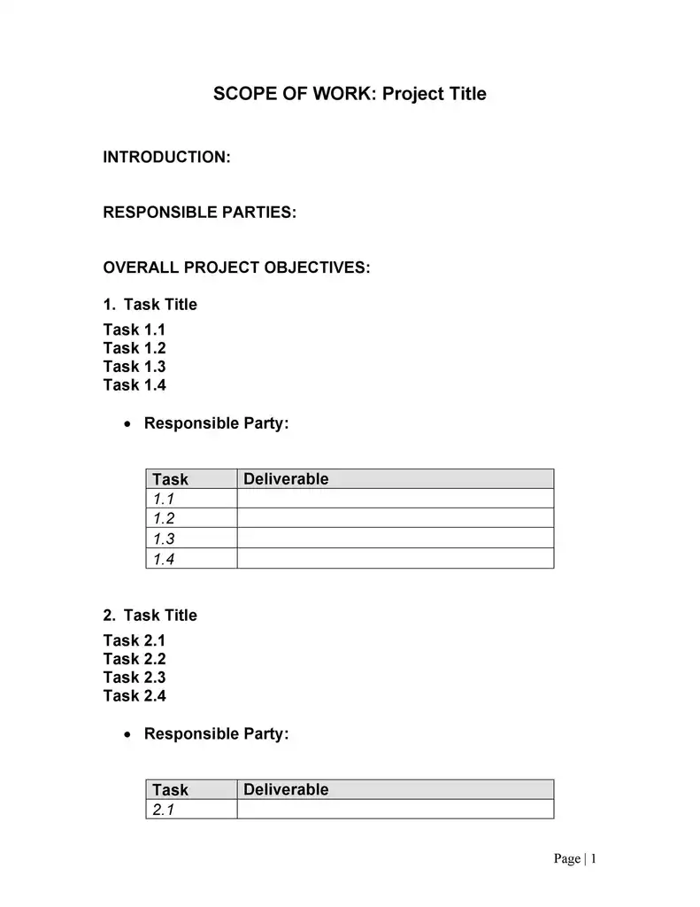 Scope of work template pdf 791 1024