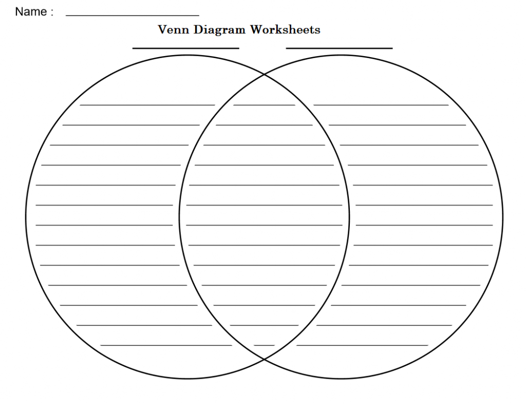Venn Diagram Worksheets Venn Diagram Worksheets