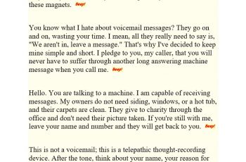 Create An Amazing Voicemail Greetings (7 Free Example)