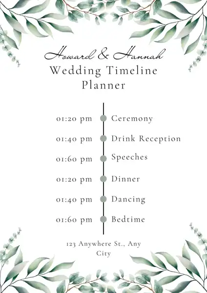 Wedding Timeline Template min