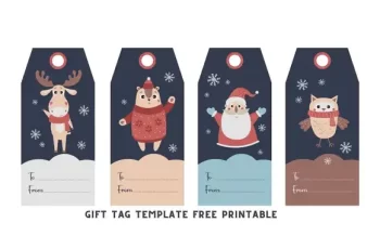 20 Gift Tag Template Free Printable