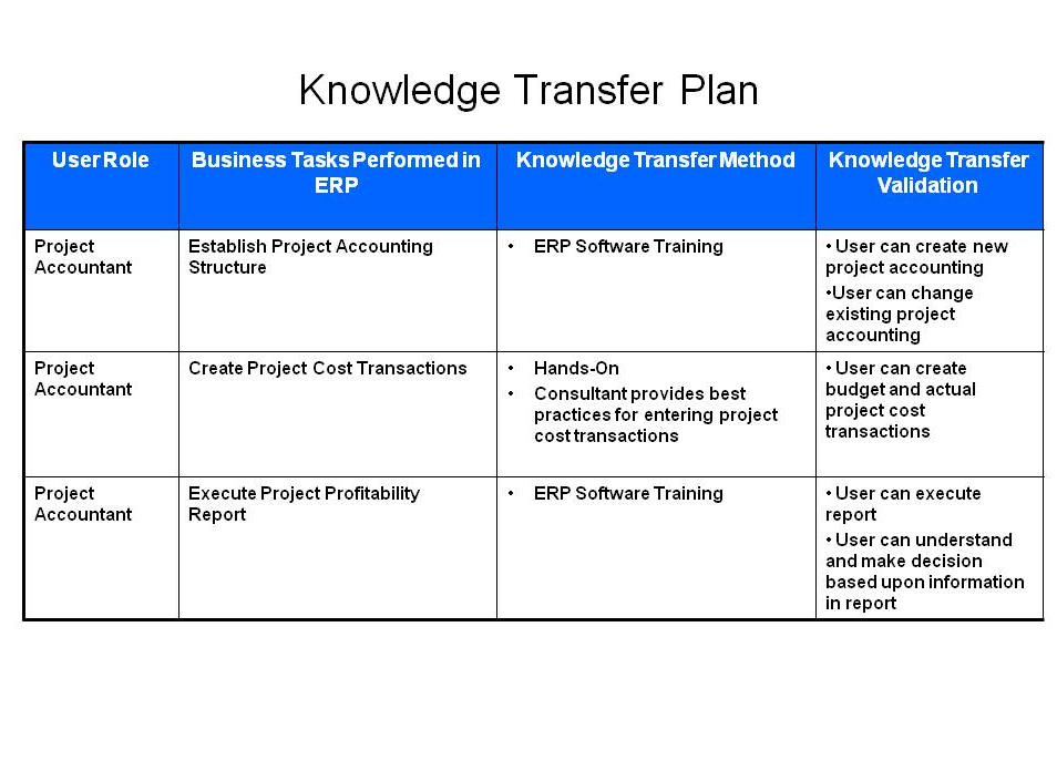 15 Plus Amazing Transition Plan Templates - Calypso Tree