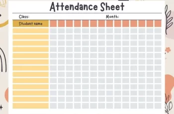 15 Free Printable Attendance Sheet Template