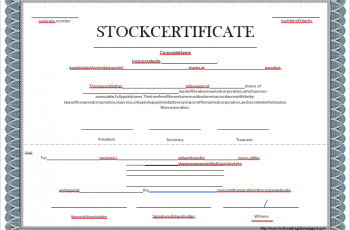 12 Plus Amazing Stock Certificate Templates