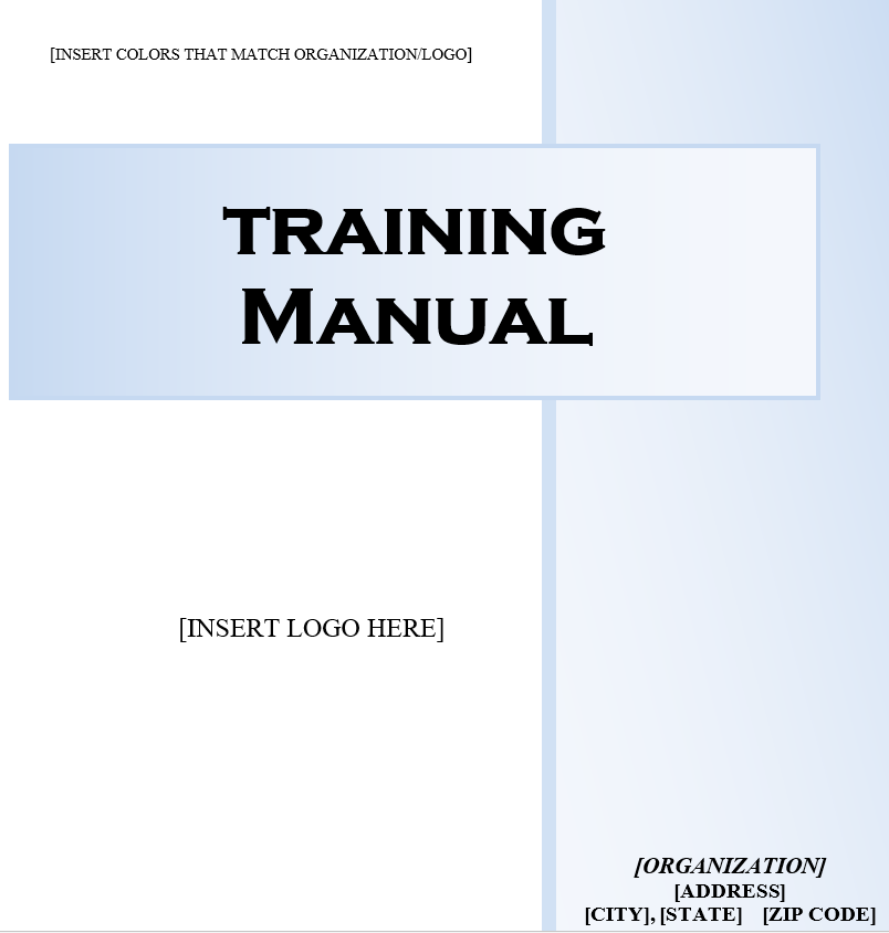 training manual examples