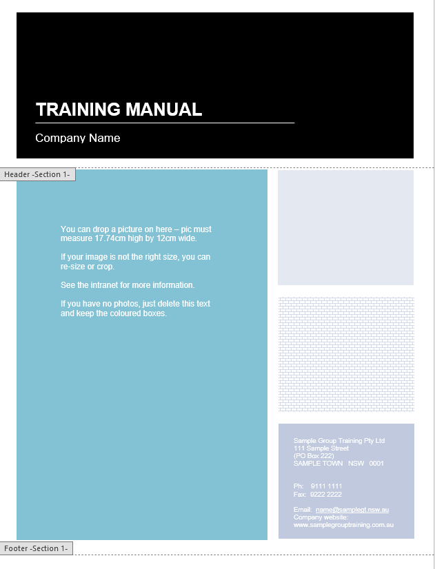 training manual