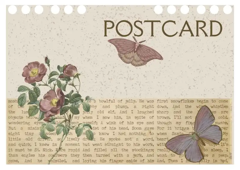 vintages postcard template 800 568