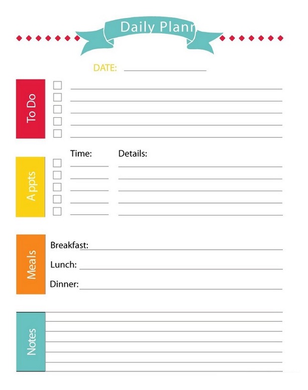 Daily Schedule Templates 10