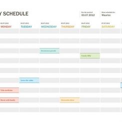 Daily Schedule Templates (20 Amazing Template & Example)