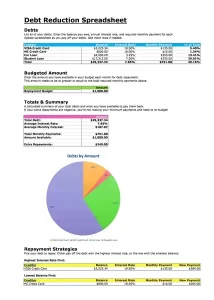 Debt snowball spreadsheet free 25 428 600