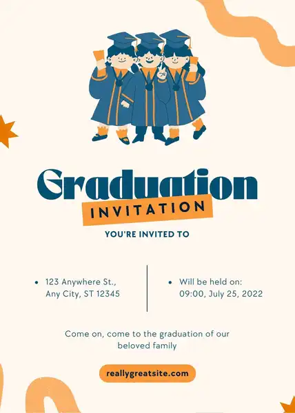 Kindergarten Graduation Invitation Templates