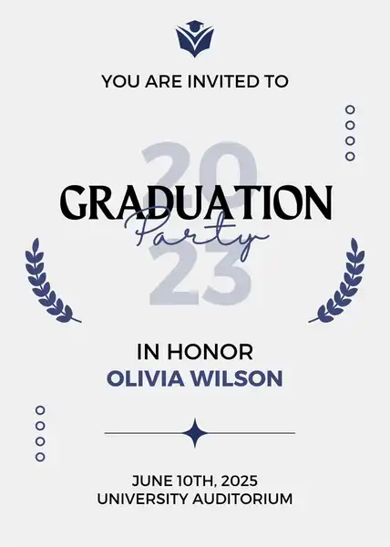 PSD Graduation Invitation Templates